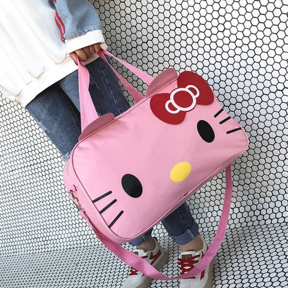 Hello Kitty Handbags - Hello Kitty Large Pink Duffle Travel Gym Bag